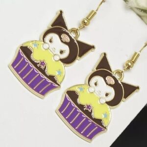 💀 Kuromi Cupcake Earrings